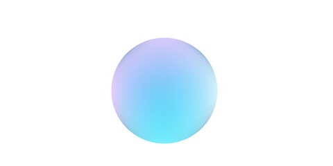 Abstract pastel neon holographic blurred grainy circle gradient on white background texture.