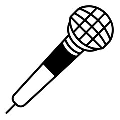 microphone isolated on white