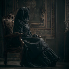 Exploring Dark Romanticismand Haunting Imagery in Gohic Literature Artworks