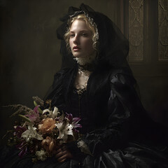 Exploring Dark Romanticismand Haunting Imagery in Gohic Literature Artworks