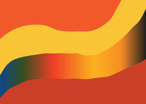 Abstract colorful background with smooth gradient curves and vibrant shades