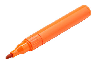 orange Highlighter isolated on a transparent background.
