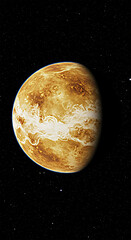Venus: The Golden Clouded Planet at the Heart of Space