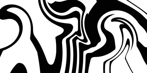 Abstract Organic pattern background. Modern liquid irregular blob shape background. Summer background. Black curved background