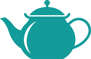 Simple Low Detail Teapot Icon Vector