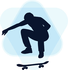 silhouette of a snowboarder