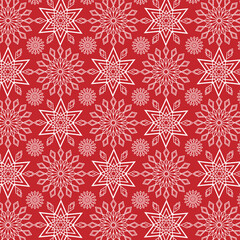 seamless pattern with snowflakes