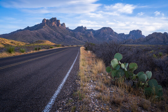 roadtrip in the beautiful nature of big bend national park in texas in the usa