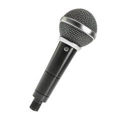 Professional Microphone on Transparent Background