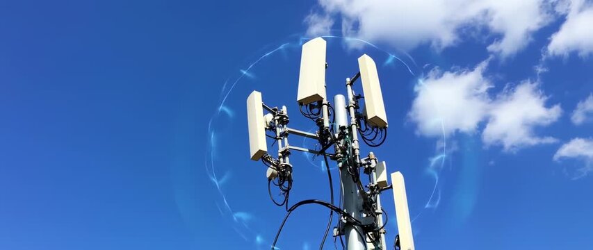 Advancements in Telecommunications Technology with Cell Tower and Digital Network Signals