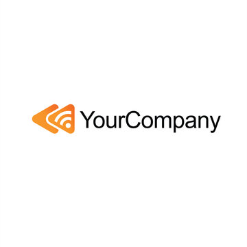 creative letter F logo for multimedia companies such as video, film, cinema or for web logo design