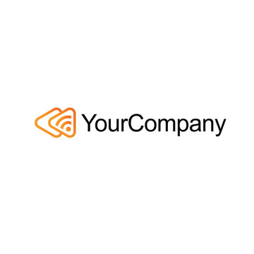 creative letter F logo for multimedia companies such as video, film, cinema or for web logo design