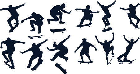 silhouettes of dancing girls