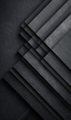 Business - focused deep gray background boasting symmetrical geometric line division, perfect for corporate sedan promotion with ample empty space