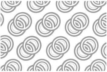 Monochrome Spiral Line Pattern Vector Background for Abstract Design