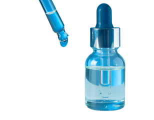 Untitled design - Firefly_A dropper bottle of serum with a drop falling onto a surface