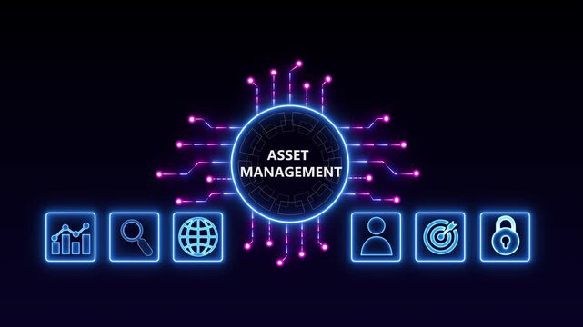 Asset Management Optimizing Resource Allocation and Efficiency on a Wide Banner, Business and Technology Concept.