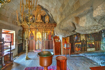 The Cave of the Apocalypse in Patmos, Greece