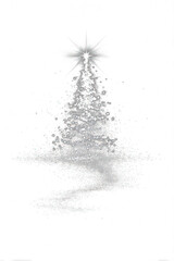 Fototapeta premium PNG Sparkling Christmas tree illustration.