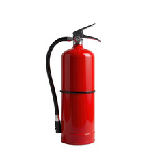 Red Fire Extinguisher Isolated on White Background for Safety Use
