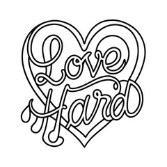 heart love valentine vector illustration symbol icon logo set 