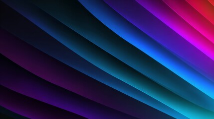 Dynamic Neon Waves with Geometric Texture in a Modern Colorful Design for Innovative Visual Projects