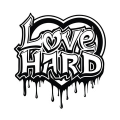 vector illustration of a skull heart love valentine  set icon logo