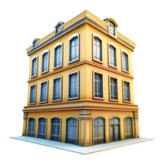 Fototapeta premium PNG Bulding model architecture building corner.