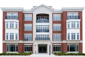 PNG American masonry construction apartment architecture building window.