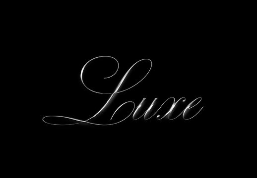 Black And Silver Chrome Text Effect Script Elegant Font