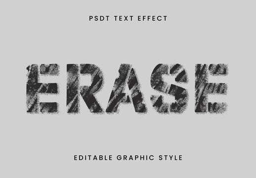 Black Faded Rough Text Effect Grunge Distressed Font