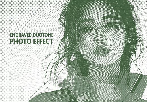 Retro Engraved Photo Effect