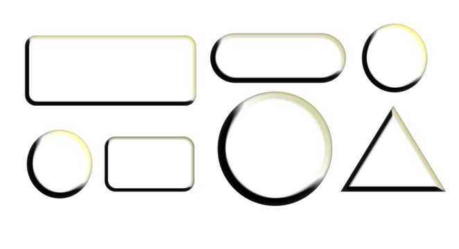 Luminous Abstract UI Shapes Collection: Modern Geometric Elements with Glowing Edges for Digital Design and Futuristic Interfaces.
