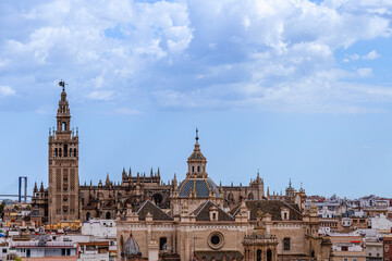 Obraz premium Seville Cathedral and Giralda, Seville, Spain.