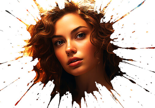 Colorful Dynamic Ink Splatter Photo Effect
