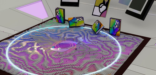 Aesthetic aesthetology aesthereal 3D render concept abstract books story fantasy