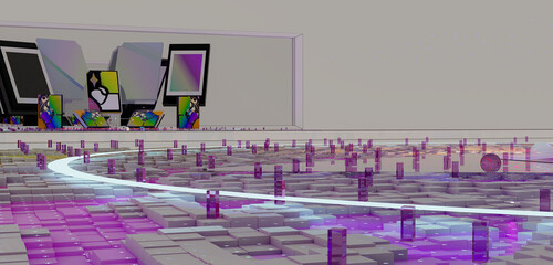 Aesthetic aesthetology aesthereal 3D render concept abstract books story fantasy