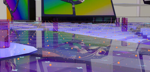 Aesthetic aesthetology aesthereal 3D render concept abstract books story fantasy