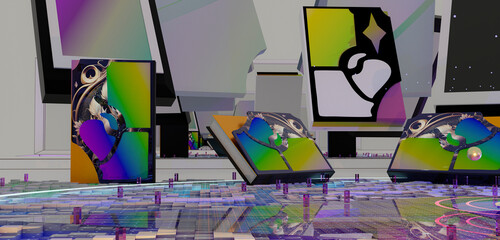 Aesthetic aesthetology aesthereal 3D render concept abstract books story fantasy