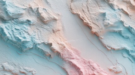 Naklejka premium Soft Blue and Pink Sand Texture with Gorgeous Top View Details Highlighting Natural Hues and Patterns