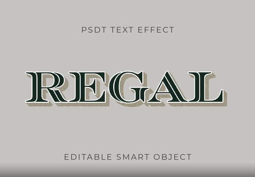 Green And Beige Vintage Victorian Text Effect Retro Ornamental Font