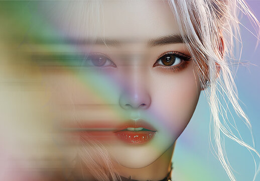 Multicolor Light Leak Photo Effect