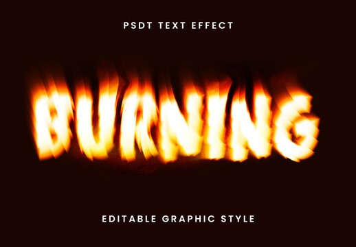 Burning Flame Text Effect