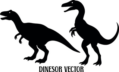 dinosaur black silhouette vector, dinosaur outline art, dinosaur line art