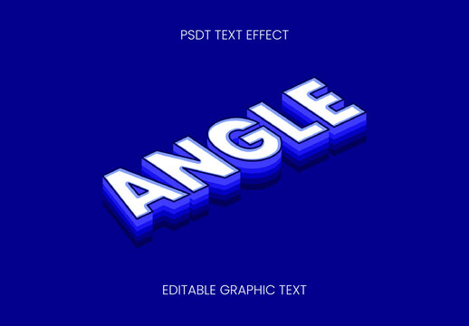 White And Blue Isometric Layered Text Effect Slanted Bold Layer Font
