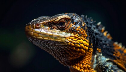 Fototapeta premium close up of a lizard