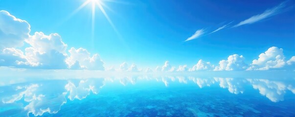 A breathtaking vista of a cloudless azure sky stretching to the horizon on a brilliantly sunny day Perfect for travel, weather, and nature projects , cloudless, bright, outdoor