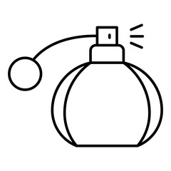 Perfume Bottle Icon – Elegant Fragrance Symbol in Flat Design