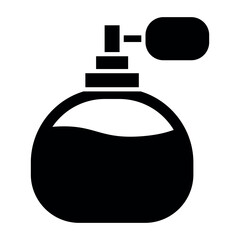 Perfume Bottle Icon – Elegant Fragrance Symbol in Flat Design