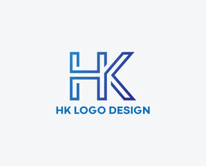 hk logo design vector , simple and unique Hk logo design, business and classic dk logo design.eps